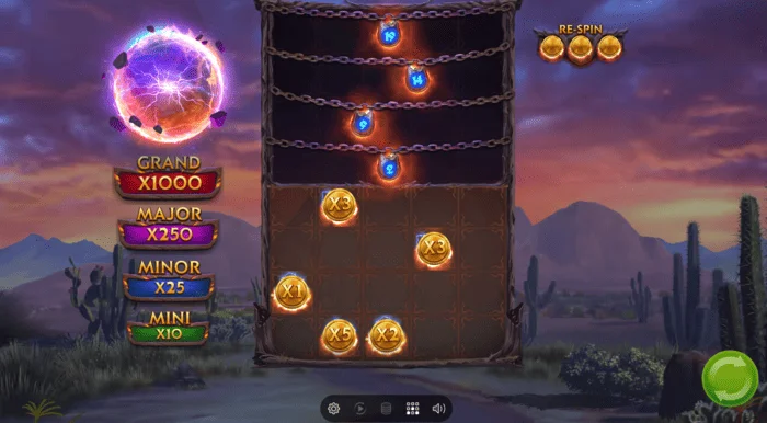 Colt Lightning Inferno bónuszjáték képernyő